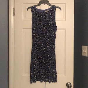 Purple printed loft dress